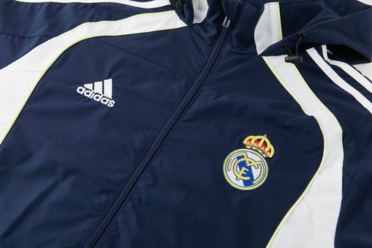 NAVY REAL MADRID HOODED TRACKSUIT